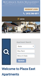 Mobile Screenshot of plazaeastapts.com
